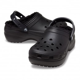 Crocs Ciabatte Classic Platform Lined Clog W Nero